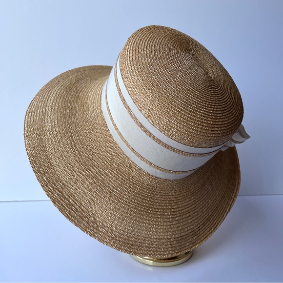Vintage 1980’s Andrē Wide Brim Straw Hat - Picture 6 of 9
